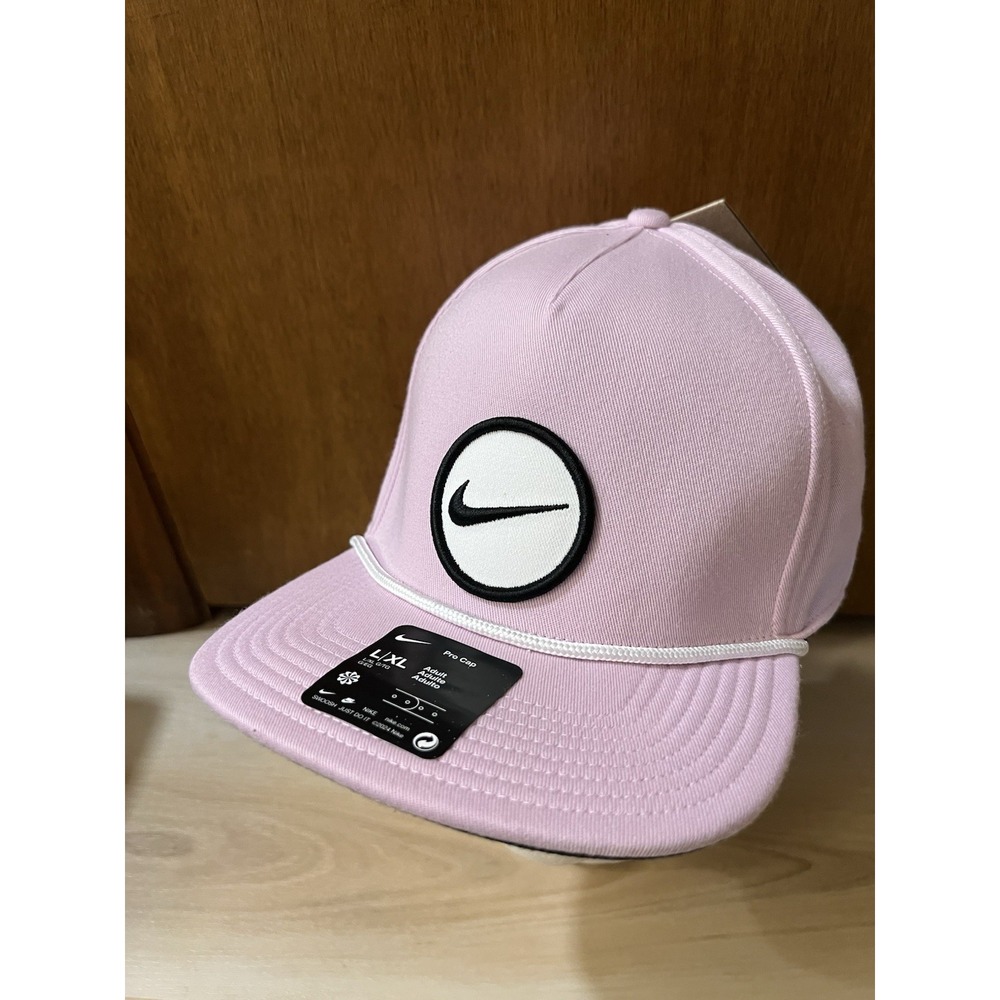 NWT Nike Golf Hat Arctic Pink Large/XL Dri Fit Snapback Pro Swoosh Logo